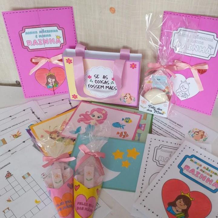 Kit Dia das MÃES - Minha Mãezinha é minha Rainha