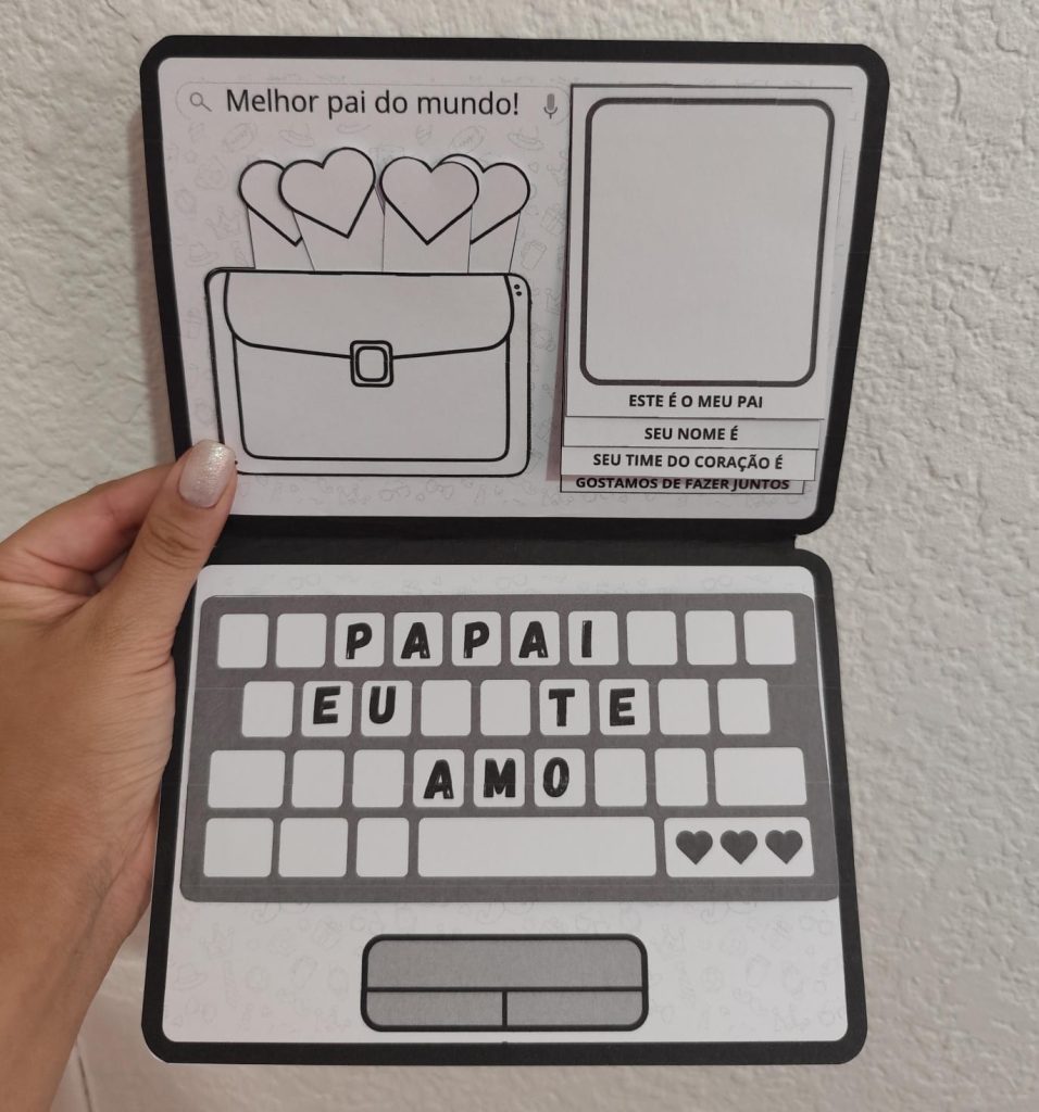 Cartão Dia dos Pais – Pedagoga Aline Guedes